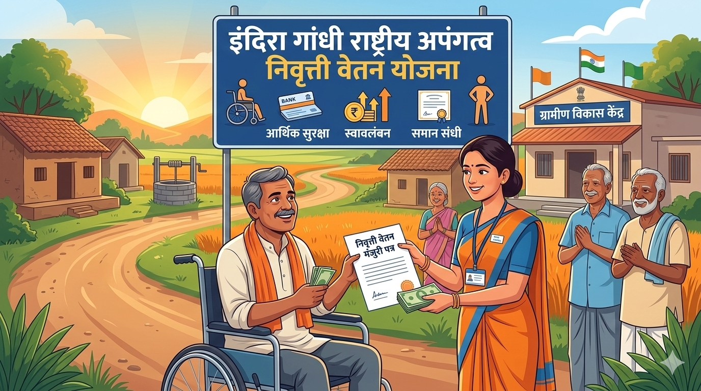 अपंग पेन्शन योजना (Indira Gandhi National Disability Pension Scheme ) – संपूर्ण माहिती मराठीत.