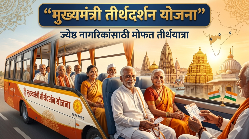 मुख्यमंत्री तीर्थदर्शन योजना महाराष्ट्र – ज्येष्ठ नागरिकांसाठी मोफत तीर्थयात्रा योजना